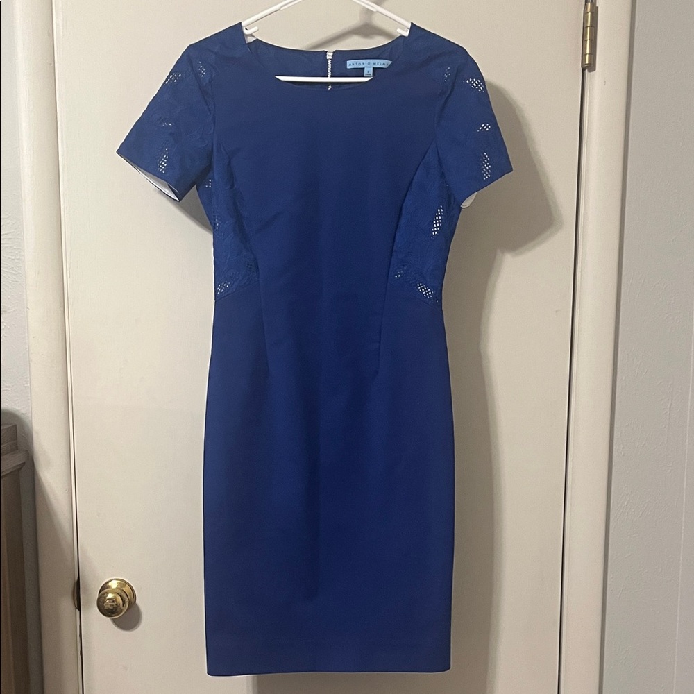 ANTONIO MELANI Blue Mini Dress